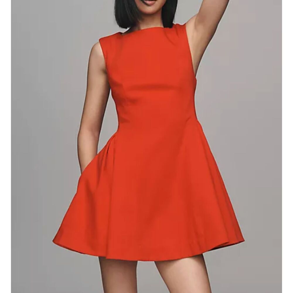 Maeve Anthropologie Sleeveless Back Cutout A Line Mini Dress NWT Size 6